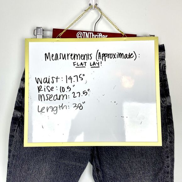 Levi's Made and Crafted Premium Twig High Rise Slim Button Fly Jeans Black Sz 27 - Picture 13 of 13